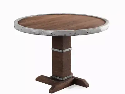 Antique Medieval Table 03 Low-poly 3D model