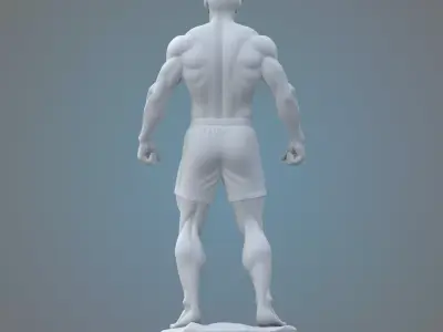 Male Athlete Sculpture PM-74 3D print model