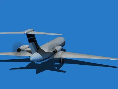 Boeing 7X7-1 Jet Fan V104 3D model
