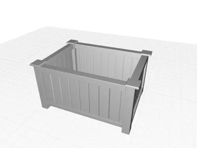 AnNam Wood Crate 3D model