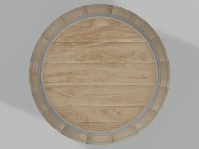 Light Toasted Bordeaux Barrel 3D model