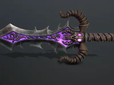 blade of death Low-poly 3D model