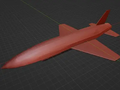 Ander Furiosa concept UAV Low-poly 3D model