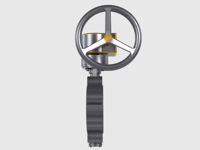 NIBCO Butterfly Valve 3D Model 3D model