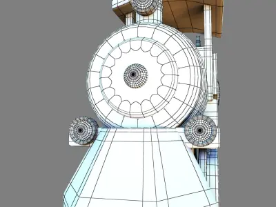 Toy train 3D model 16