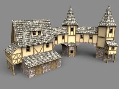 Fantasy House 3D model