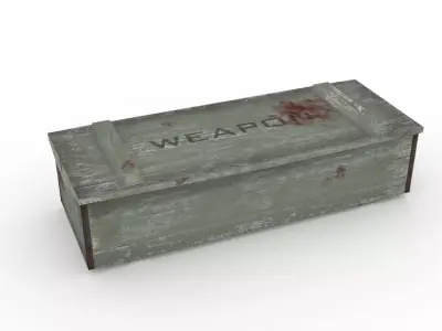 Army Box Military box Low-poly 3D model