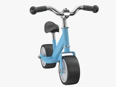 Pedal Balance Bike Walking Bicycle for Kids 3D model