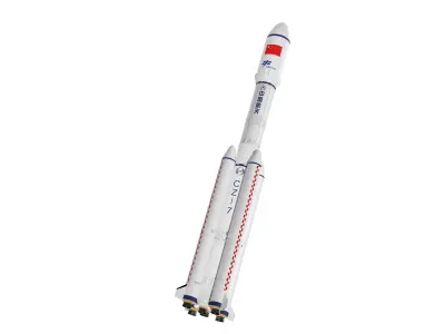 Long March 7 LaunchVechale---Blend-FBX 3D model