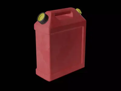 Rectangular Gas Can Low-poly 3D model