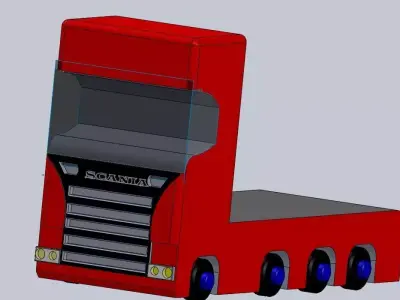 scania truck 3d model 3D model