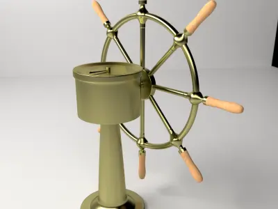 Ships Wheel 3D model