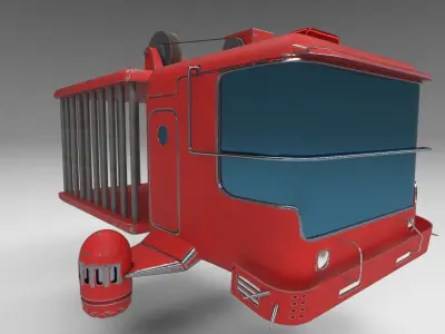 Zombie catcher ship from Zombie catcher mobile game 3D model