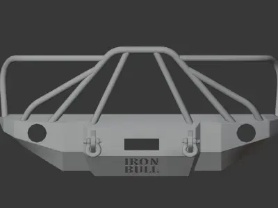BUMPER FRONT FOR CHEVY SILVERADO IRON BULL 3D model