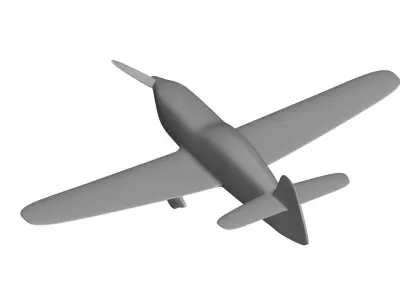 Percival Mew Gull 3D model purchase
