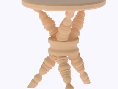 Dollhouse miniature Antique Side Table  3D print model