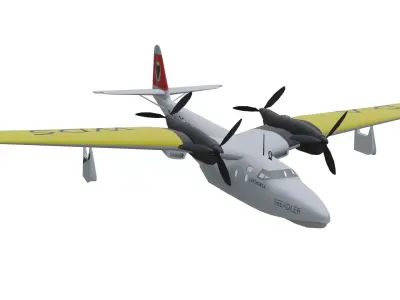 Dornier Do 26 Low-poly 3D model purchase