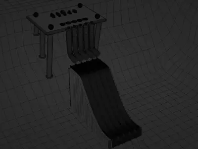 Vehicles Fall on the Tube 3D model