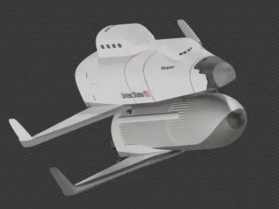 Shuttle-II Advanced Manned Launch System 3D model