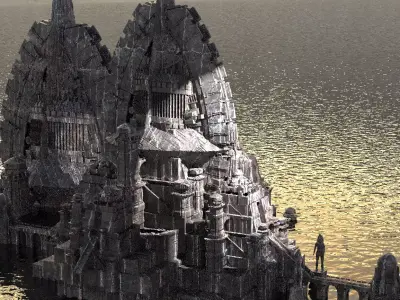Wizards Dark Fortress 2 Kit bash 3D model
