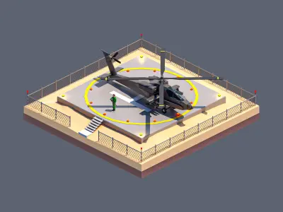 land 81A Low-poly 3D model