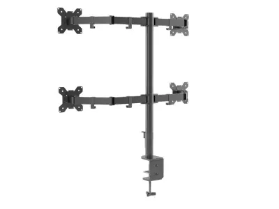 Quad Monitor Desk Mount 3D model