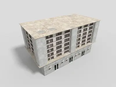 Office Building Low-poly 3D model