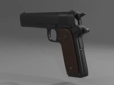 Colt 1911 Low-poly 3D model