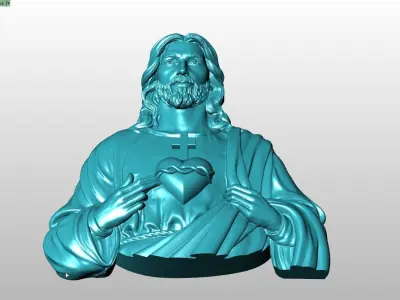 SACRED HEART OF JESUS 3D model
