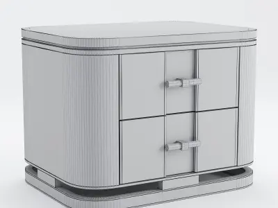 Ashi Bedside Table 3D model