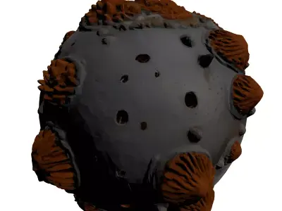 SciFi Organic Orb Asset 3D model