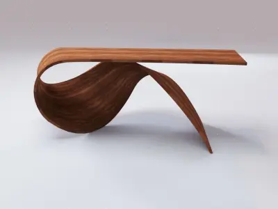 Coffee table one pace wood Free 3D model