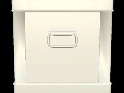 Crate storage box Low-poly 3D model