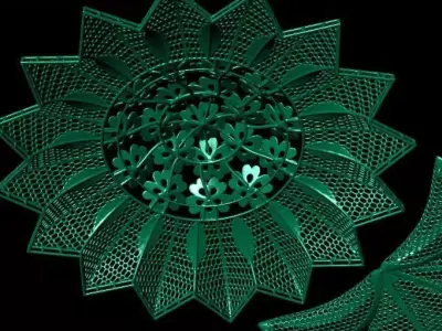 Big flower main service part 3D print model