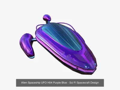 10 Alien Spaceship UFO H Collection - Sci Fi Spacecraft Design 3D Model Pack