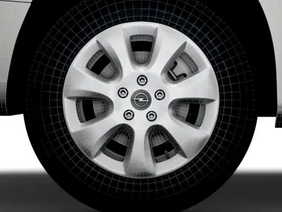 Opel Combo Limited Edition Van 2021 wheel 3D model