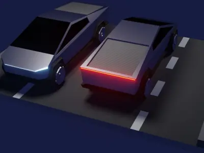 Tesla Cybertruck 3D Model Free 3D model by parsifa1