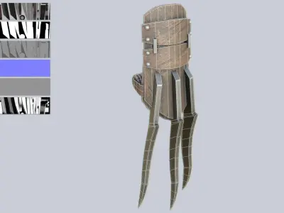 Claw weapon Low-poly 3D model