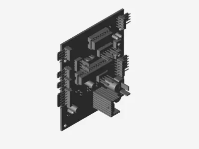 Motor Control Module Circuit Free 3D model