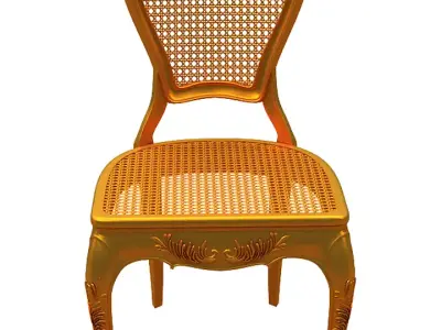 Classical Dining chair  Low-poly 3D model