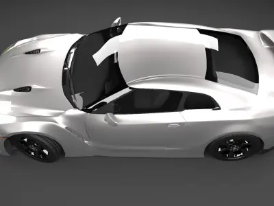 Nissan gtr R35  Free 3D model