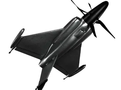 Convair XFY-1 Pogo  Low-poly 3D model