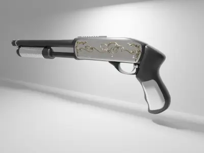 Weapon Low-poly 3D model get