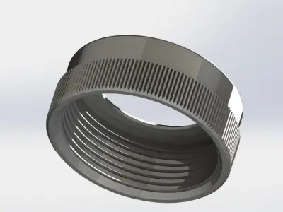 Knurled Nut 3D model