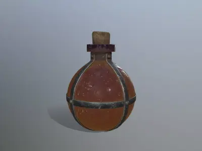 potion bottle   Low-poly 3D model