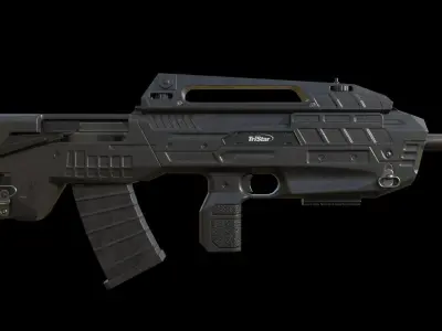 Tristar Compact Tactical Shotgun Low Poly Low-poly 3D model