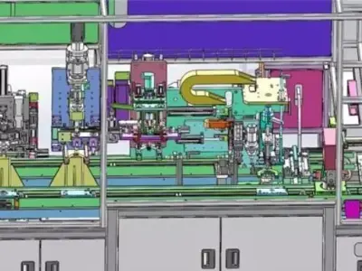 Automatic assembly of automobile differential 3D model