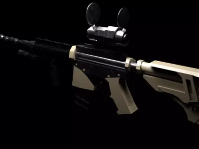 M416 - Rifle Low-poly 3D model