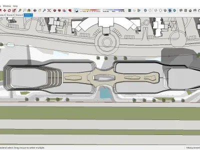 Sketchup Commercial Complex L2 3D model