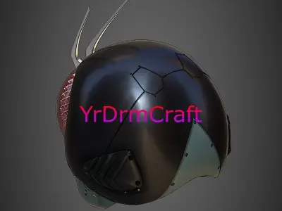 Shin kamen rider helmet  3D print model
